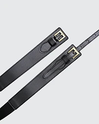 Belle & Bloom Womens London Fog Leather Waist Belt
