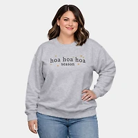 Simply Sage Market - Embroidered Hoa Season  Women's Plus Sized Graphic Sweatshirt