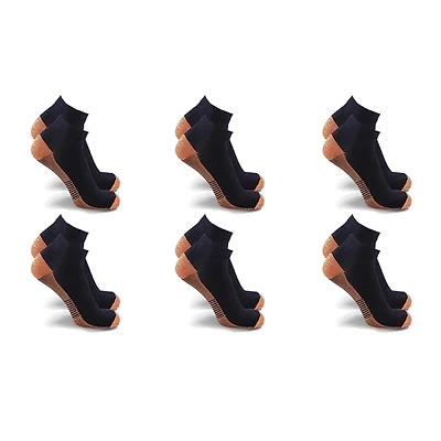 Extreme Fit Copper Compression Socks - Ankle High For Running, Athtletics