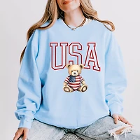 Simply Sage Market - USA Bear Women's Lightweight Garment Dyed Sweatshirt