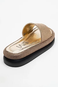 Prologue Shoes Womens Oeste Rhinestone Platform Sandal