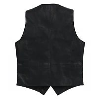 Gioberti Men's 5 Button Faux Leather Vest