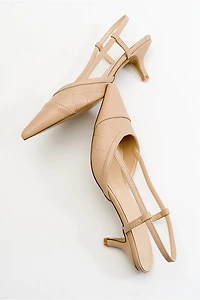 Prologue Shoes Womens Point Pointed Toe Slingback Pump