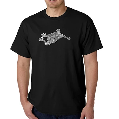 LA Pop Art Men's Word T-Shirt - Skateboard
