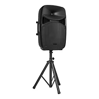 HONGGE Portable PA System, Powered, Sound System Set with Channel Mixer, Dual Speakers, Wireless Bluetooth, Microphone
