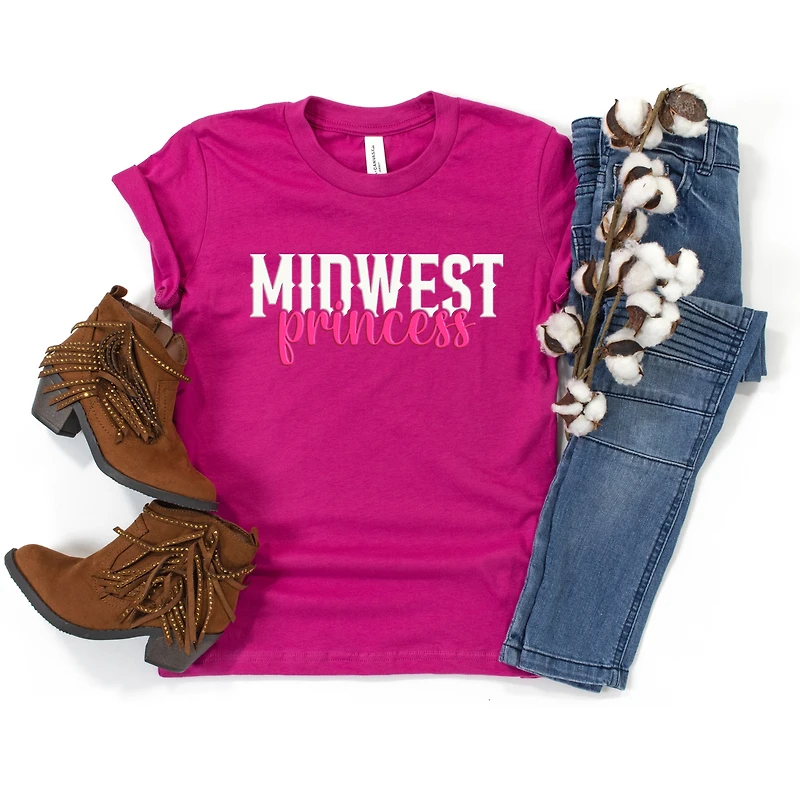 The Juniper Shop - Midwest Princess Puff Youth Short Sleeve Graphic T-Shirt