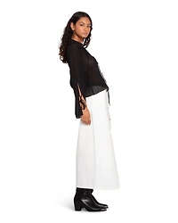 Belle & Bloom Womens Current Obsession Tie Shirt