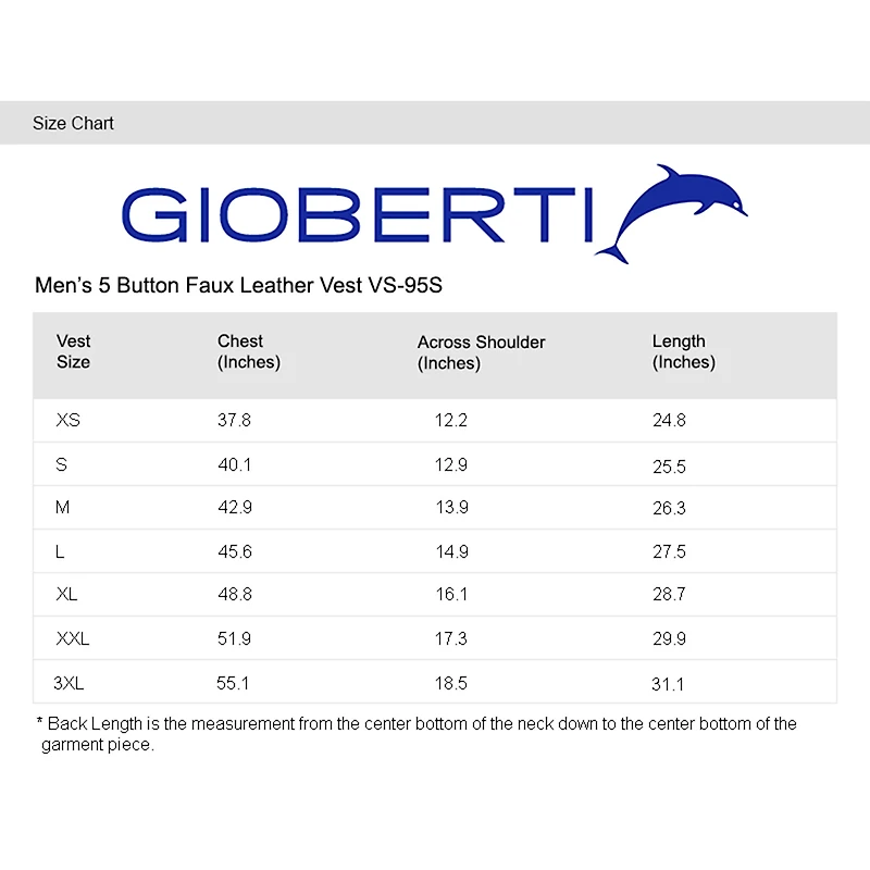 Gioberti Men's 5 Button Faux Suede Vest