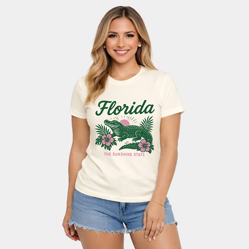 Simply Sage Market - Florida Alligator Women's Short Sleeve Graphic T-Shirt