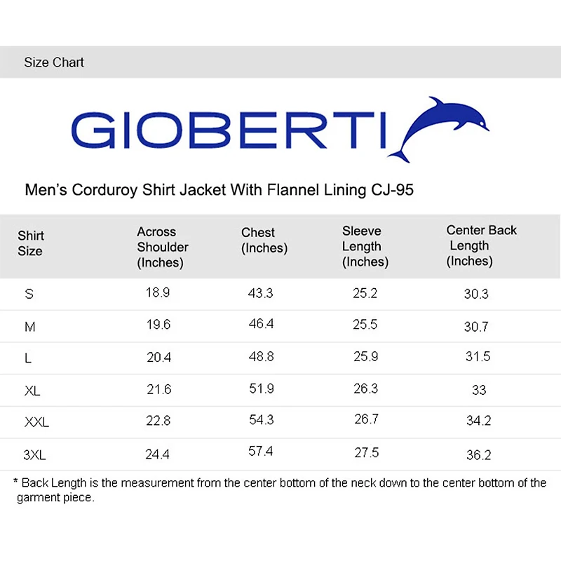 Gioberti Men's 100% Cotton Extremely Soft Corduroy Shirt Jacket with Flannel Lining