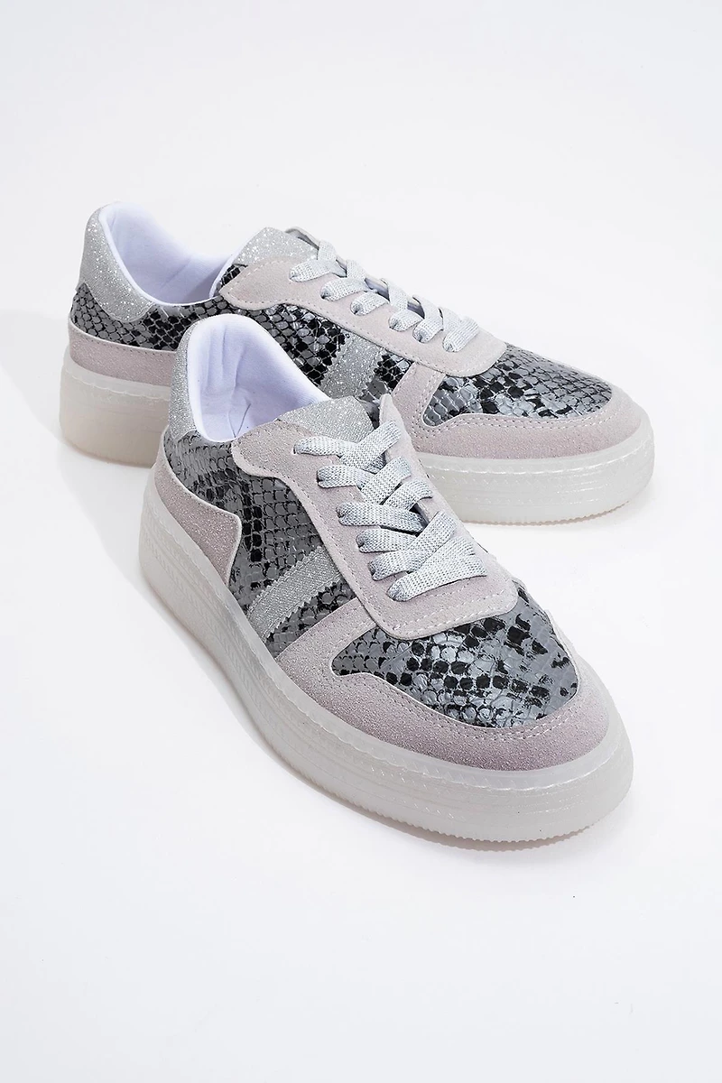 Prologue Shoes Womens Rexie Glitter Sneakers