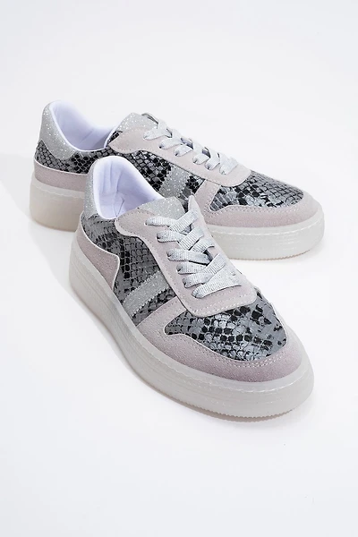 Prologue Shoes Womens Rexie Glitter Sneakers