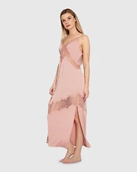 Belle & Bloom Womens Heavenly Bodies Lace Slip Dress