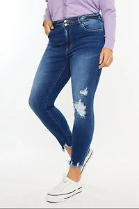 KanCan Women's Plus High Rise Ankle Skinny Jeans Haydee