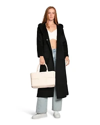 Belle & Bloom Womens Walk My Way Wool Blend Oversized Maxi Coat