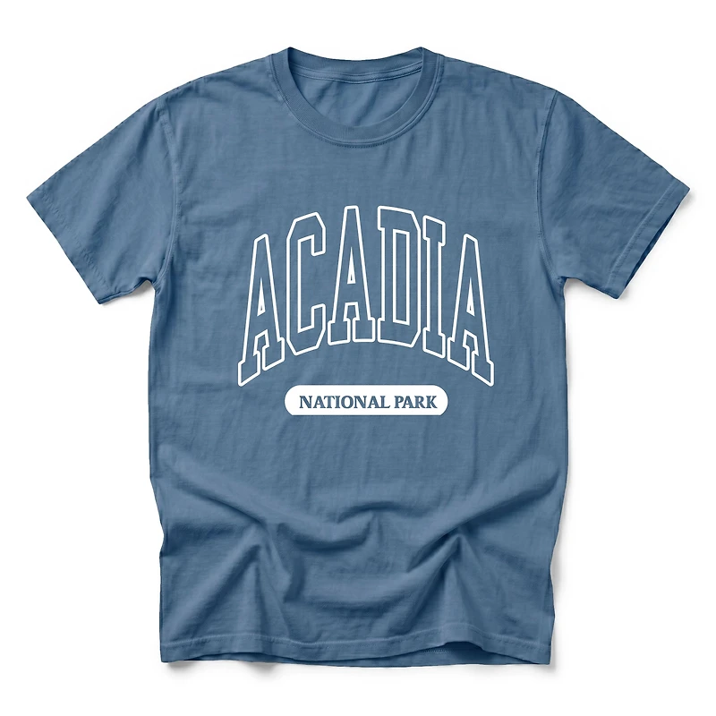 Simply Sage Market - Acadia National Park Varsity Men's Garment Dyed Graphic T-Shirt