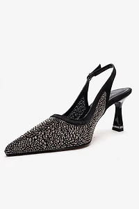 Prologue Shoes Womens Frea Slingback Stiletto Pump