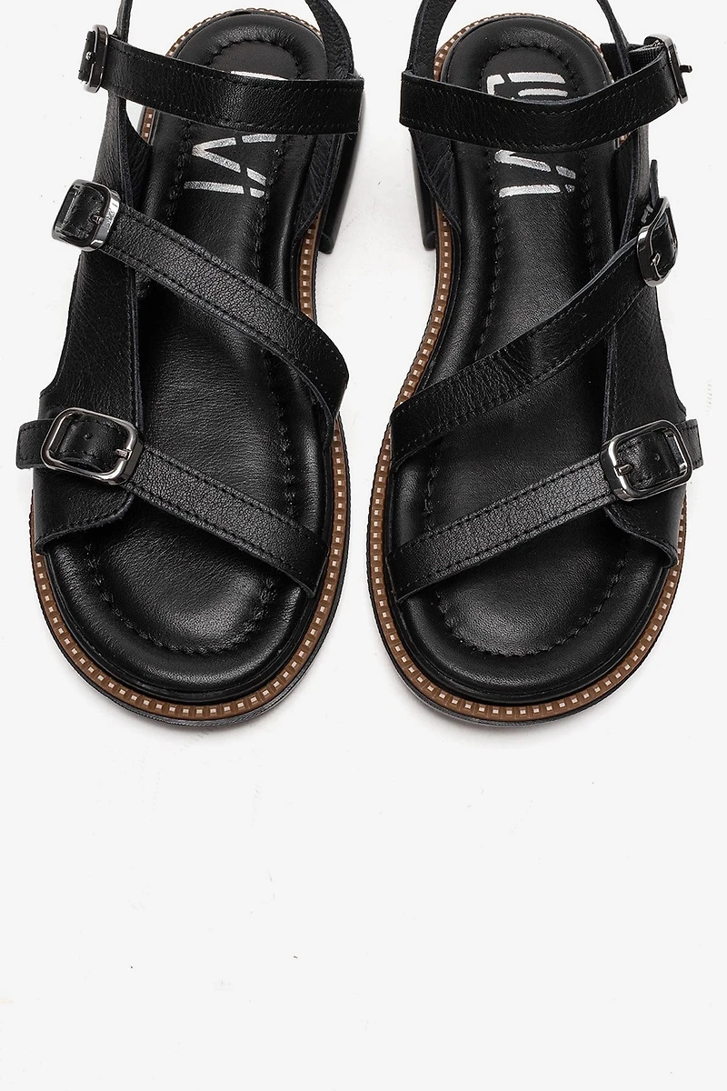 Forever & Always Womens Morez Leather Sandals