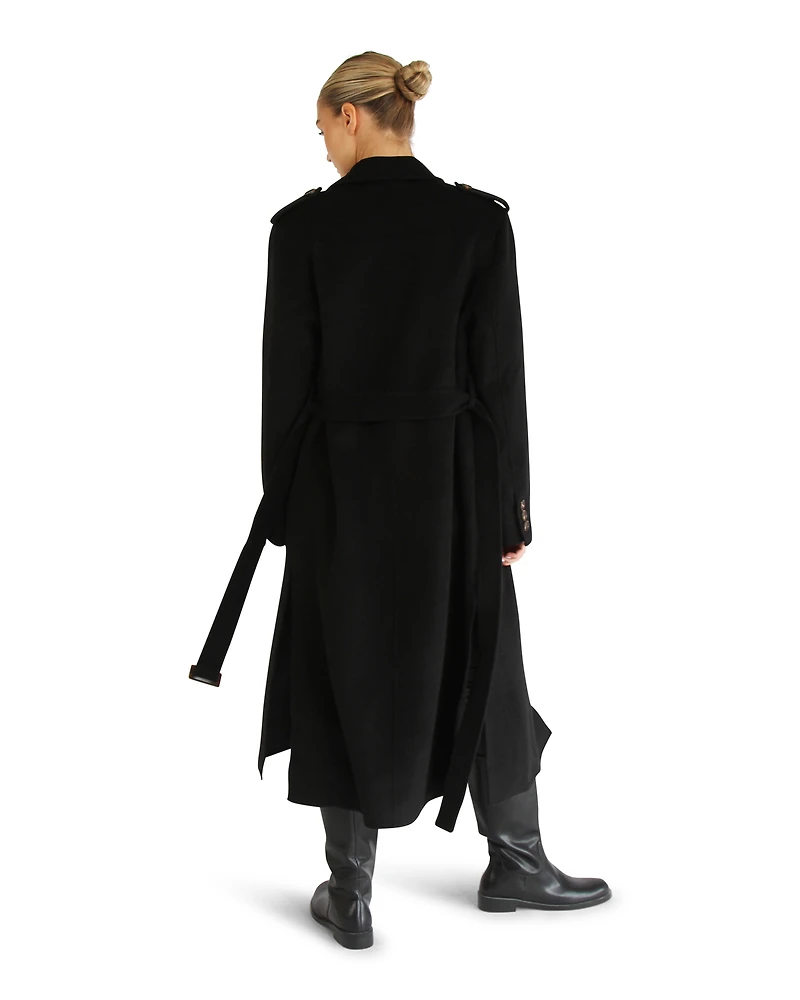 Belle & Bloom Womens Skylight Wool Blend Longline Coat