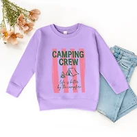 The Juniper Shop - Camping Crew Stripes Toddler Graphic Sweatshirt