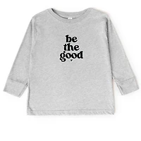 The Juniper Shop - Be Good Heart Toddler Long Sleeve Graphic Tee