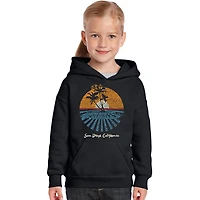 LA Pop Art Girls Word Hoodie - Cities San Diego