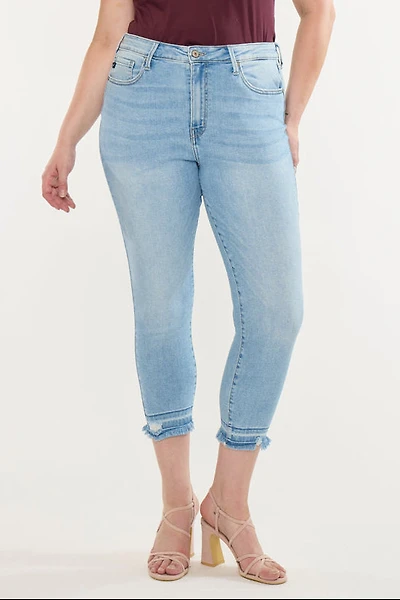 Kancan Women's Plus High Rise Crop Skinny Jeans Thomasin