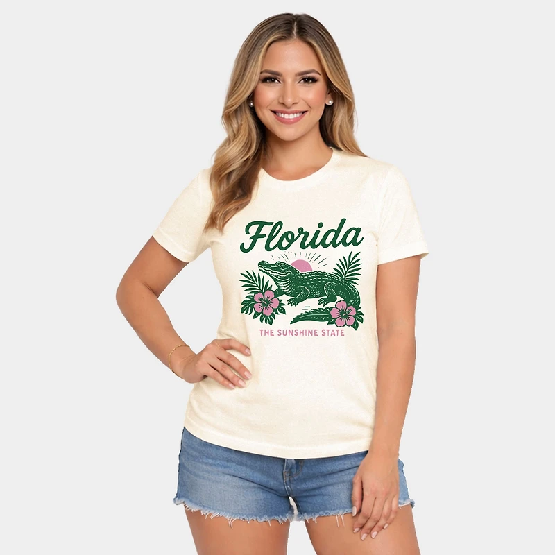 Simply Sage Market - Florida Alligator Women's Short Sleeve Graphic T-Shirt