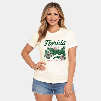 Simply Sage Market - Florida Alligator Women's Short Sleeve Graphic T-Shirt