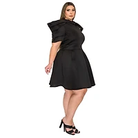 L I V D Women's Plus Karina Neoprene Flare Dress
