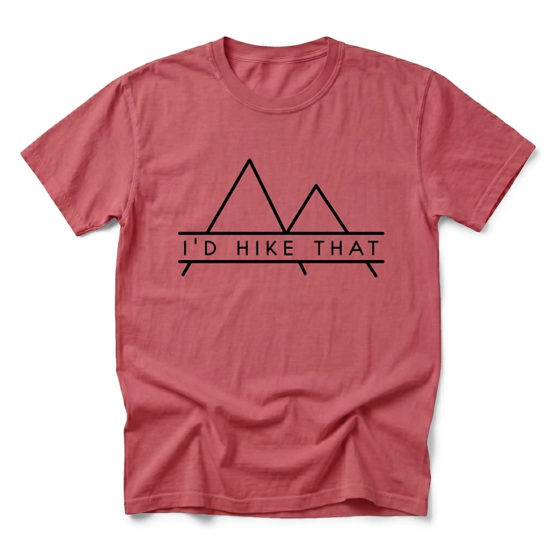 Simply Sage Market - I'd Hike That Men's Garment Dyed Graphic T-Shirt