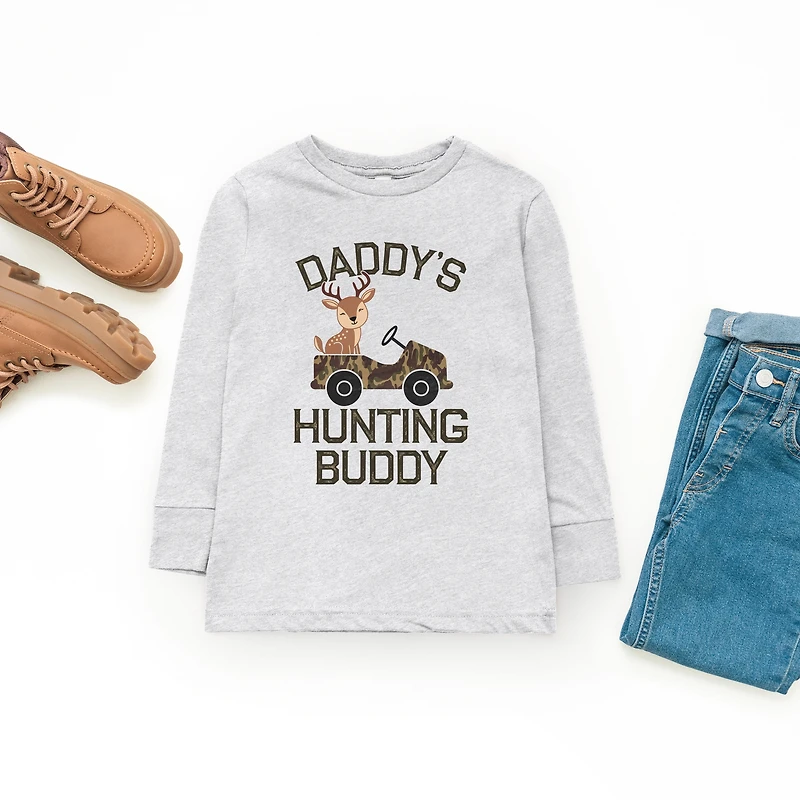 The Juniper Shop - Daddy's Hunting Buddy Youth Long Sleeve Graphic T-Shirt