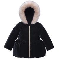 Rokka&Rolla Toddler Girls Quilted Mid-Length Jacket