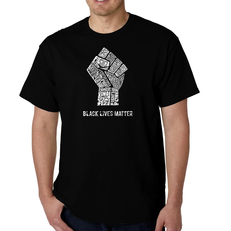 LA Pop Art Men's Word T-Shirt - Black Lives Matter