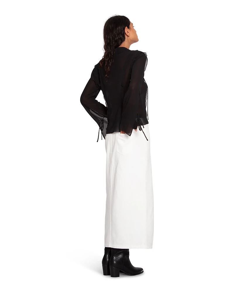 Belle & Bloom Womens Current Obsession Tie Shirt