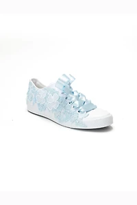 Forever & Always Womens Serenelle Lace Bridal Sneaker