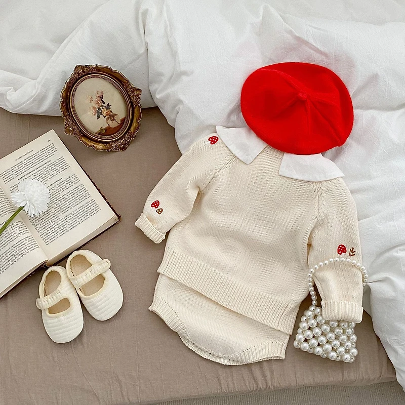 MyKids-USA Baby Girl Embroidered Pattern Cardigan
