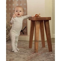 MeMoi Baby "Abstract Spots" Rayon-Blend Front-Zip Long-Sleeve Footie