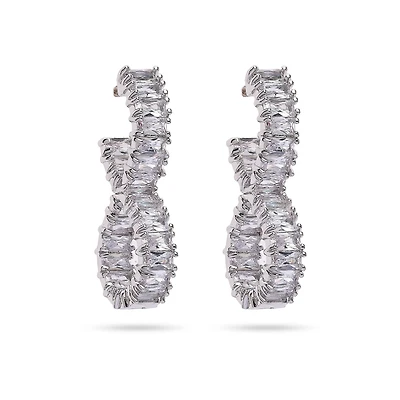 AGP PARIS Womens Lustrous Bow Drop Earrings
