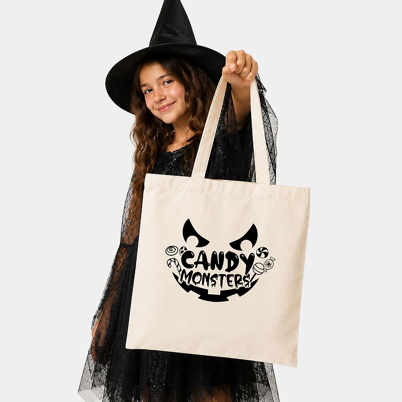 Simply Sage Market - Canvas Tote - Candy Monster
