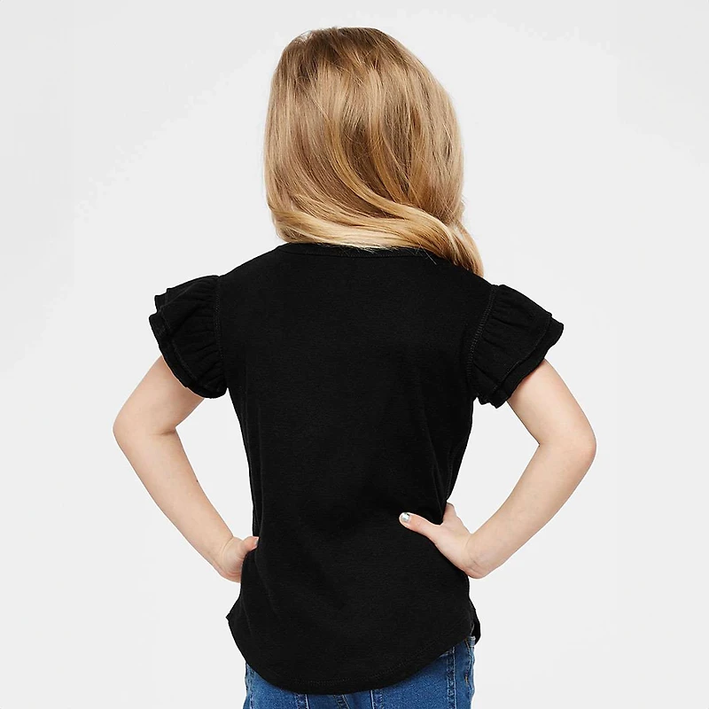 The Juniper Shop - Sunrise To Sunset Puff Print Flutter Sleeve Graphic T-Shirt