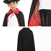 MyKids-USA Halloween Pirate Cape Hats Sets, Cape, Hat, Eye Patch.