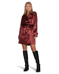 Belle & Bloom Womens Will You Stay Trench Dress