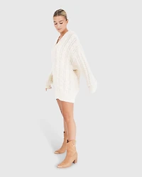 Belle & Bloom Womens Still The One Chunky Oversize Knit