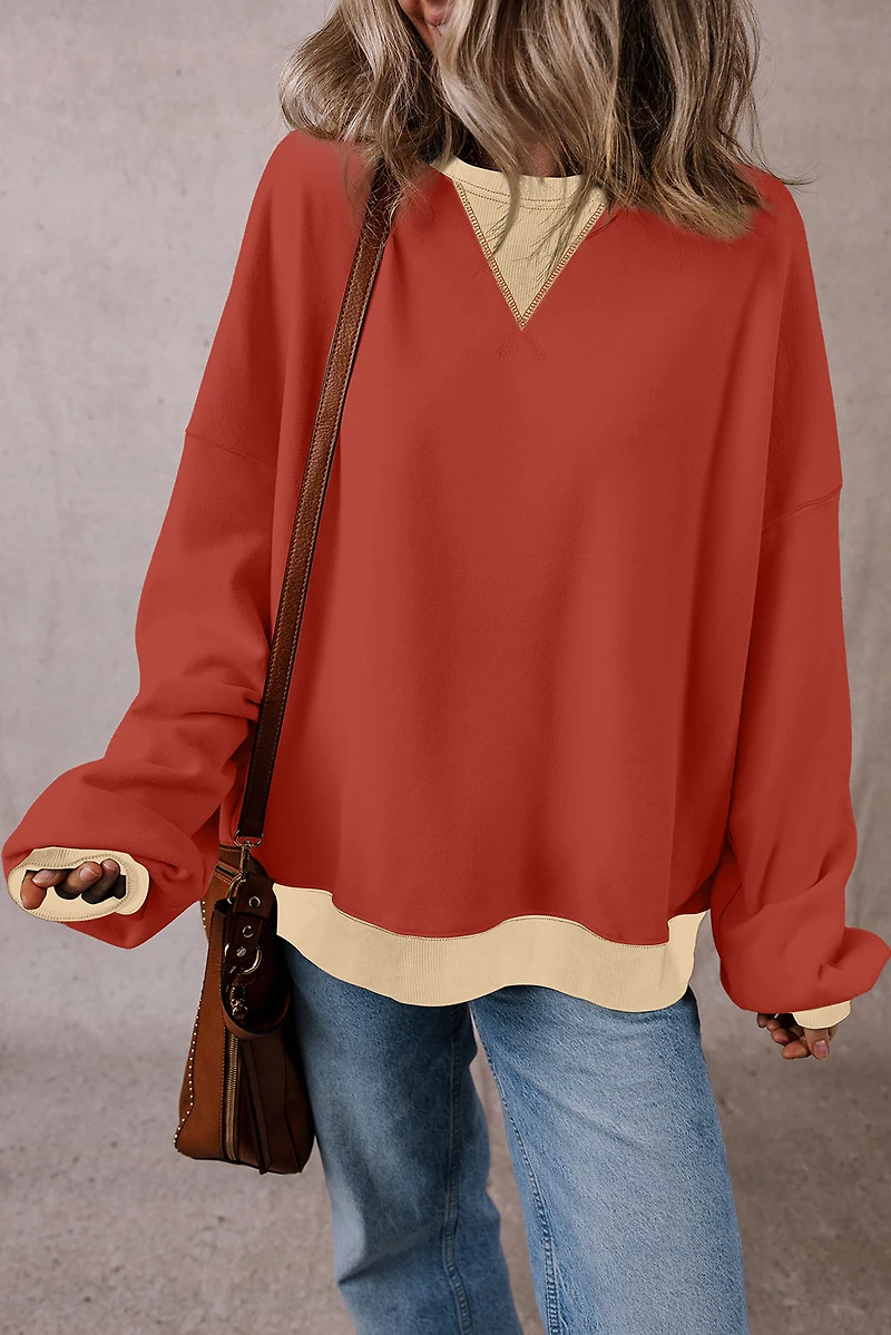 Threaded Pear Women's Abigail Drop Shoulder Oversized Sweatshirt