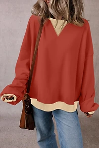 Threaded Pear Women's Abigail Drop Shoulder Oversized Sweatshirt
