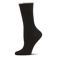 MeMoi Women's Prairie Lace Crew Socks