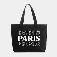 Simply Sage Market - Zippered Canvas Tote Paris Stacked