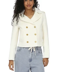 Belle & Bloom Womens Back Time Military Peacoat