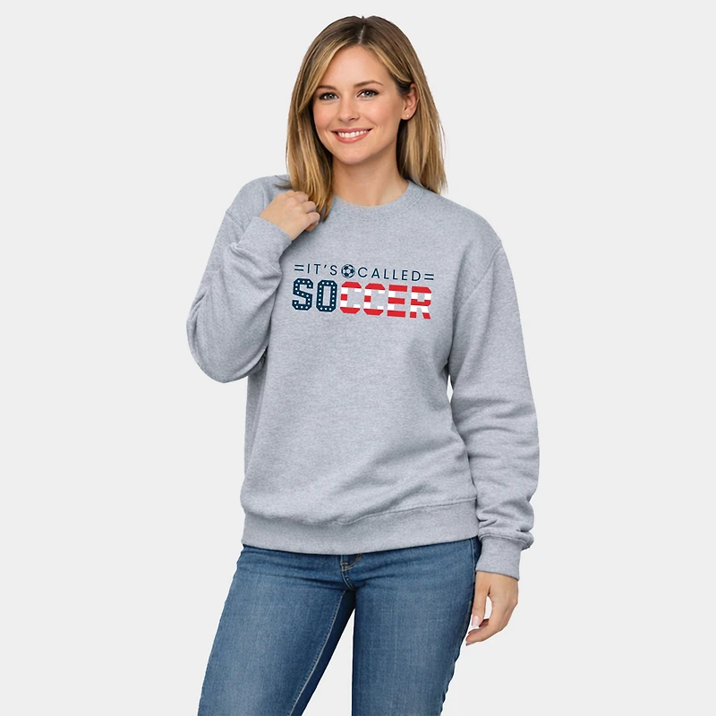 Simply Sage Market - Women's Graphic Sweatshirt It's Called Soccer USA